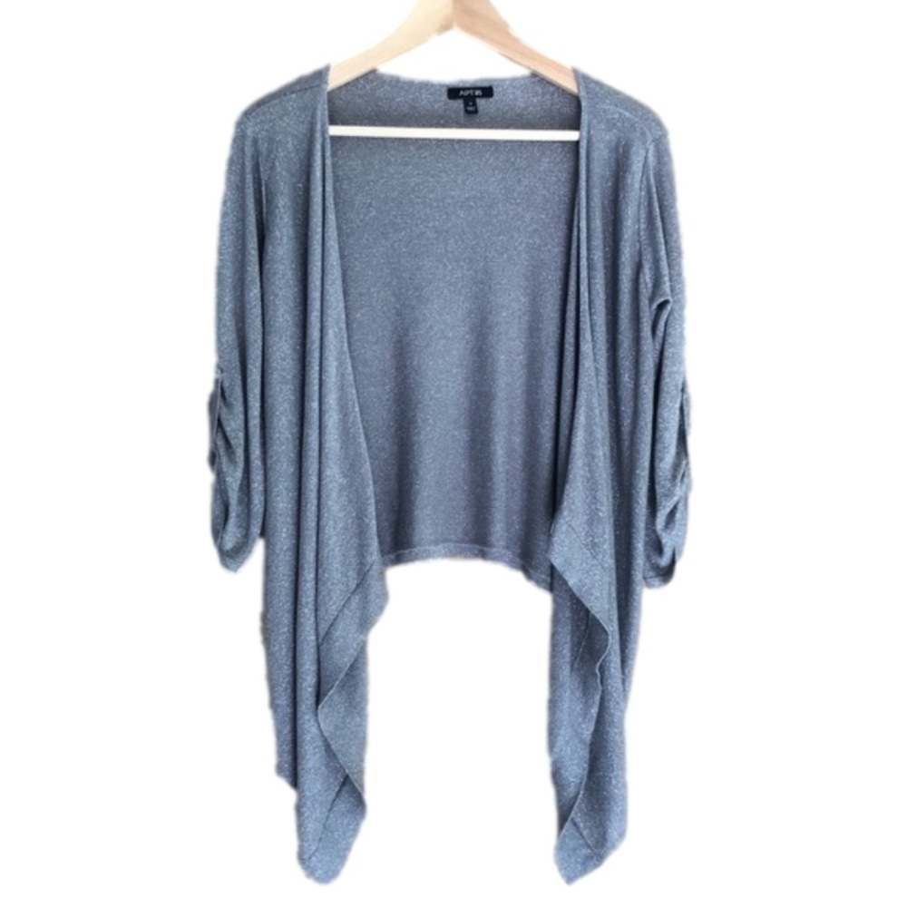 APT. 9 cascading sparkly waterfall cardigan size small